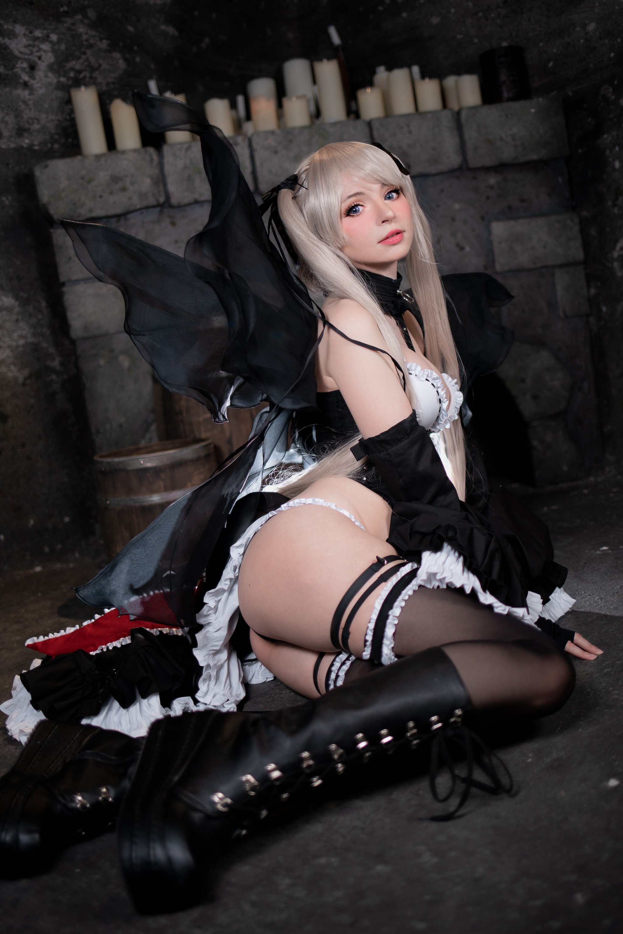 图片[1]-Peach milky – NO.016 Sakimichan Marie Rose Set[58P]-XikXak